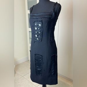 Andrea Rosati Vintage Sleeveless Black Dress Size 4